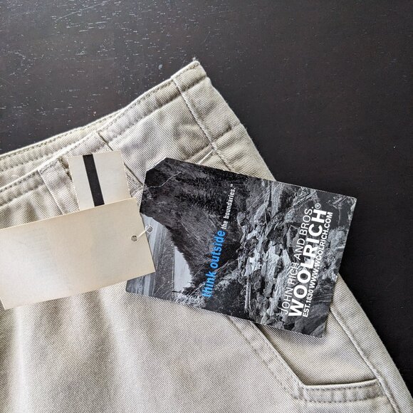 Woolrich Khaki Work Pants Size 14 New With Tags - Picture 5 of 5